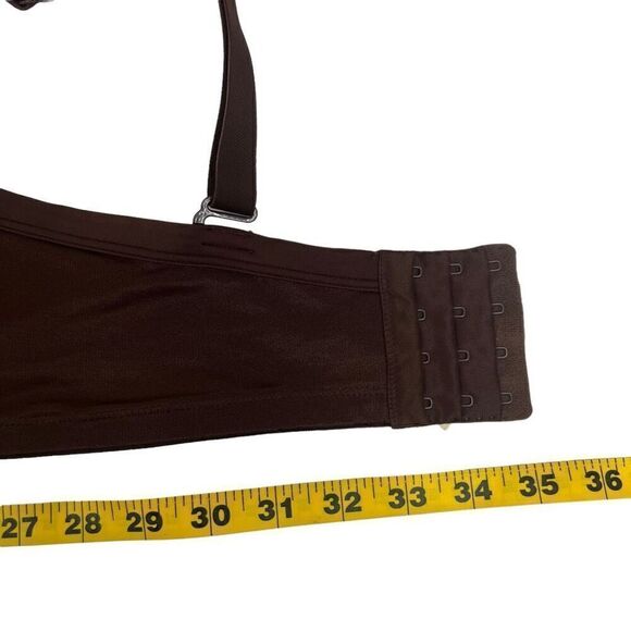 Cacique Womens Molded Adjustable Strap Nylon Blend Underwired Bra Brown Sz 44DD - Picture 9 of 14